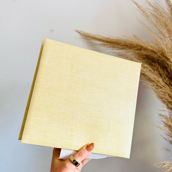 NEW VINTAGE HALLMARK 90s Y2K Beige Stripe Picture Album Photo Coffee Table Book - Picture 5 of 10